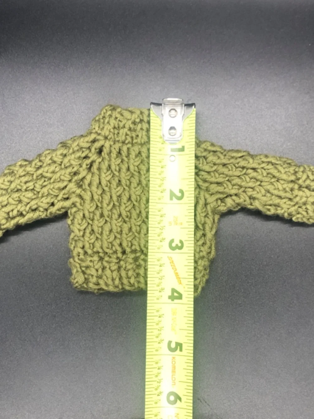 Mini Crochet Alpine Sweater Ornament, Gift Tag, Gift Topper, 3